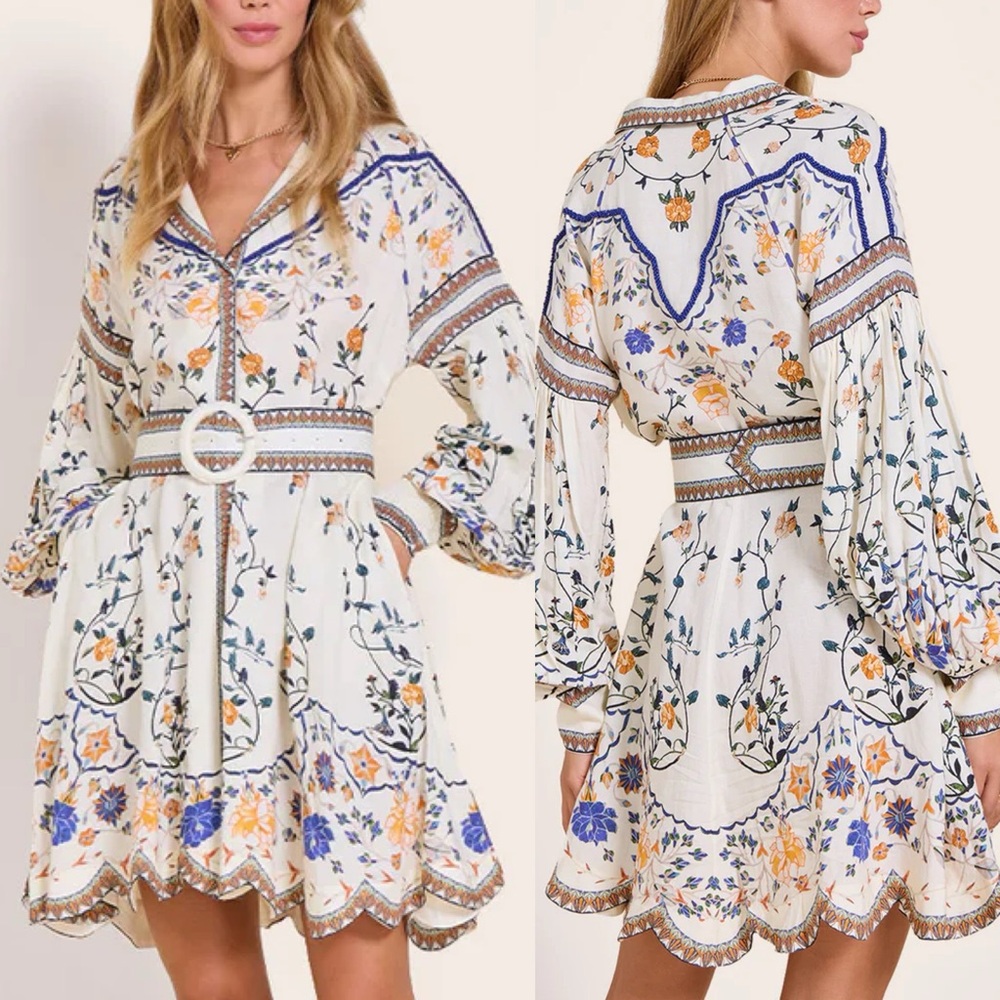 Brand New- Scarlett Poppies Flora Mora Short Dress 🌼